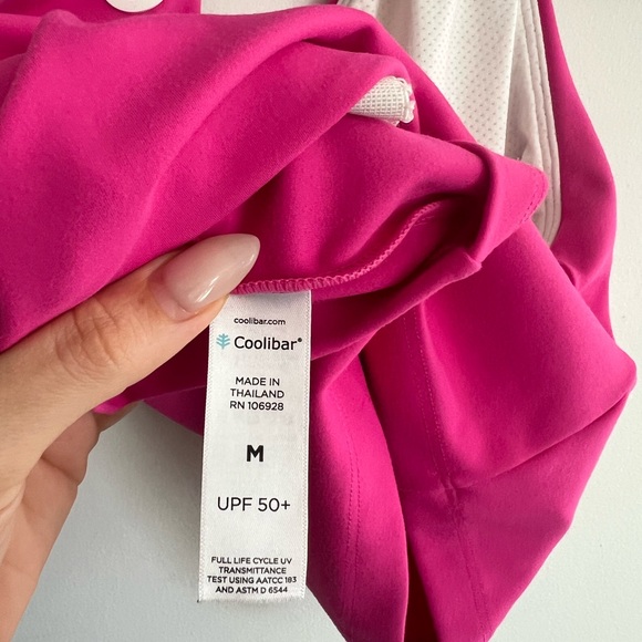 Coolibar Vibrant Pink Activewear Top - Picture 5 of 5
